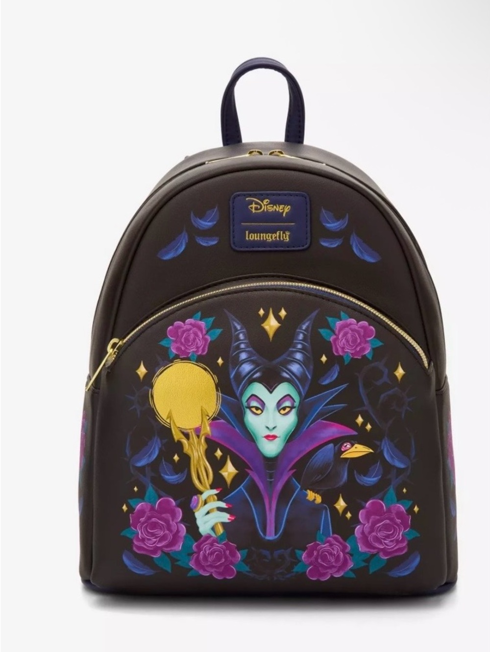 Loungefly Disney Sleeping Beauty Maleficent Floral
Mini Backpack NWT